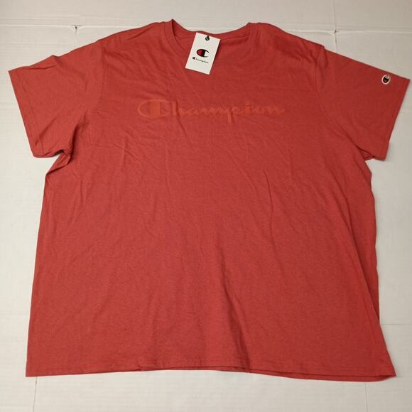 Champion Classic Graphic Tee T-Shirt Men's 2XL Picante Pink - Picture 1 of 7